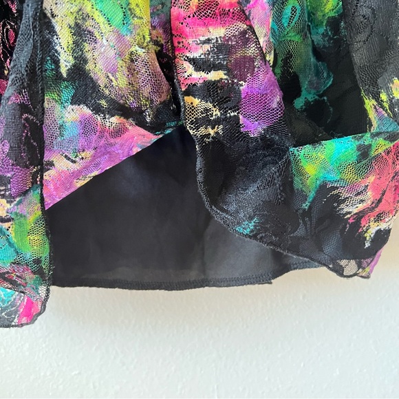 Bailey Blue Black Floral Lace Tea Dress - Picture 7 of 8